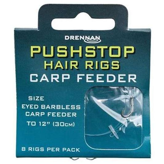 Drennan Pushstop Carp Feeder Hair Rigs Hooks to Nylon