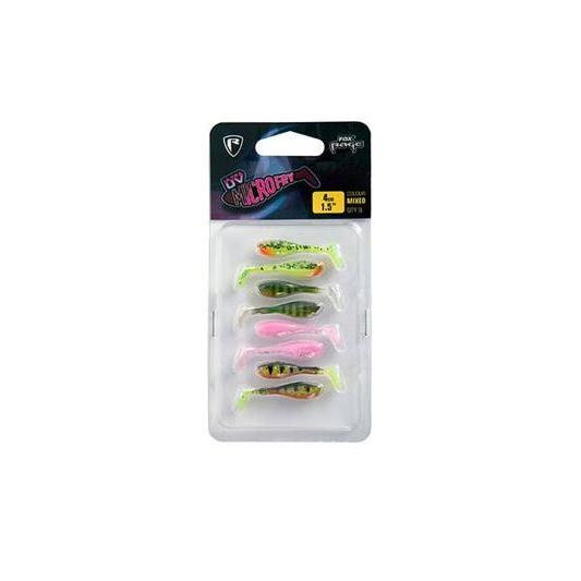 Fox Rage Ultra UV 4cm Mixed Shad Dropshot Softbaits